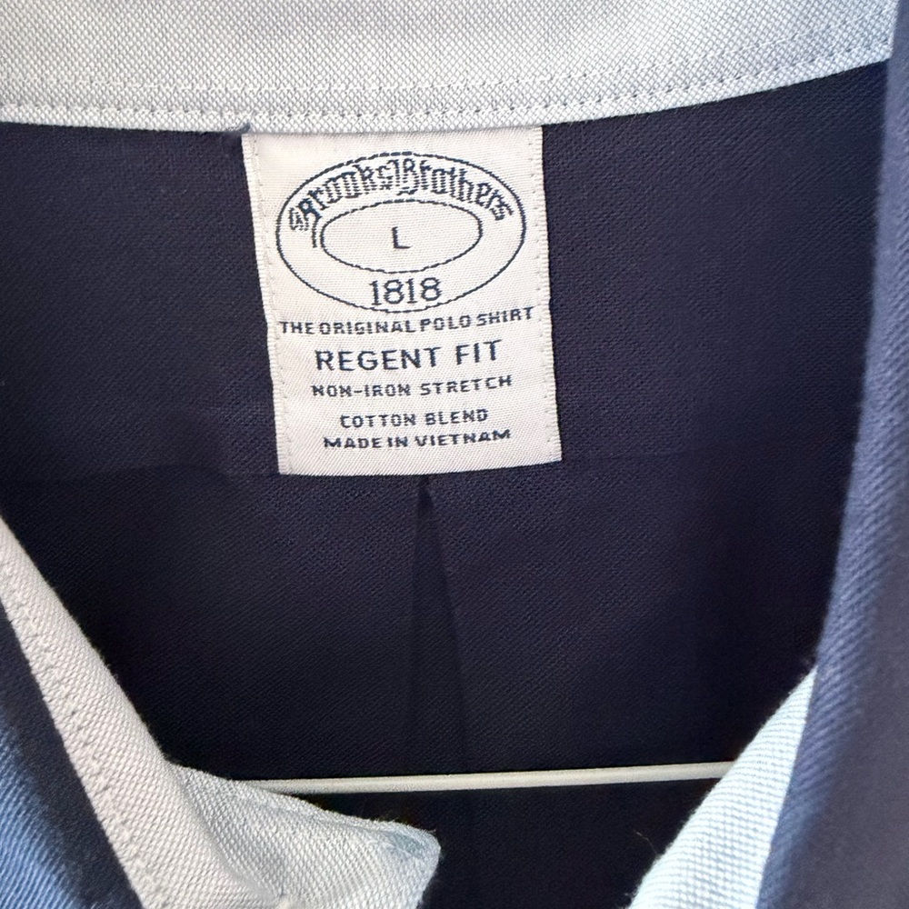 Brooks Brothers Dark Blue Regent Fit Dress Shirt